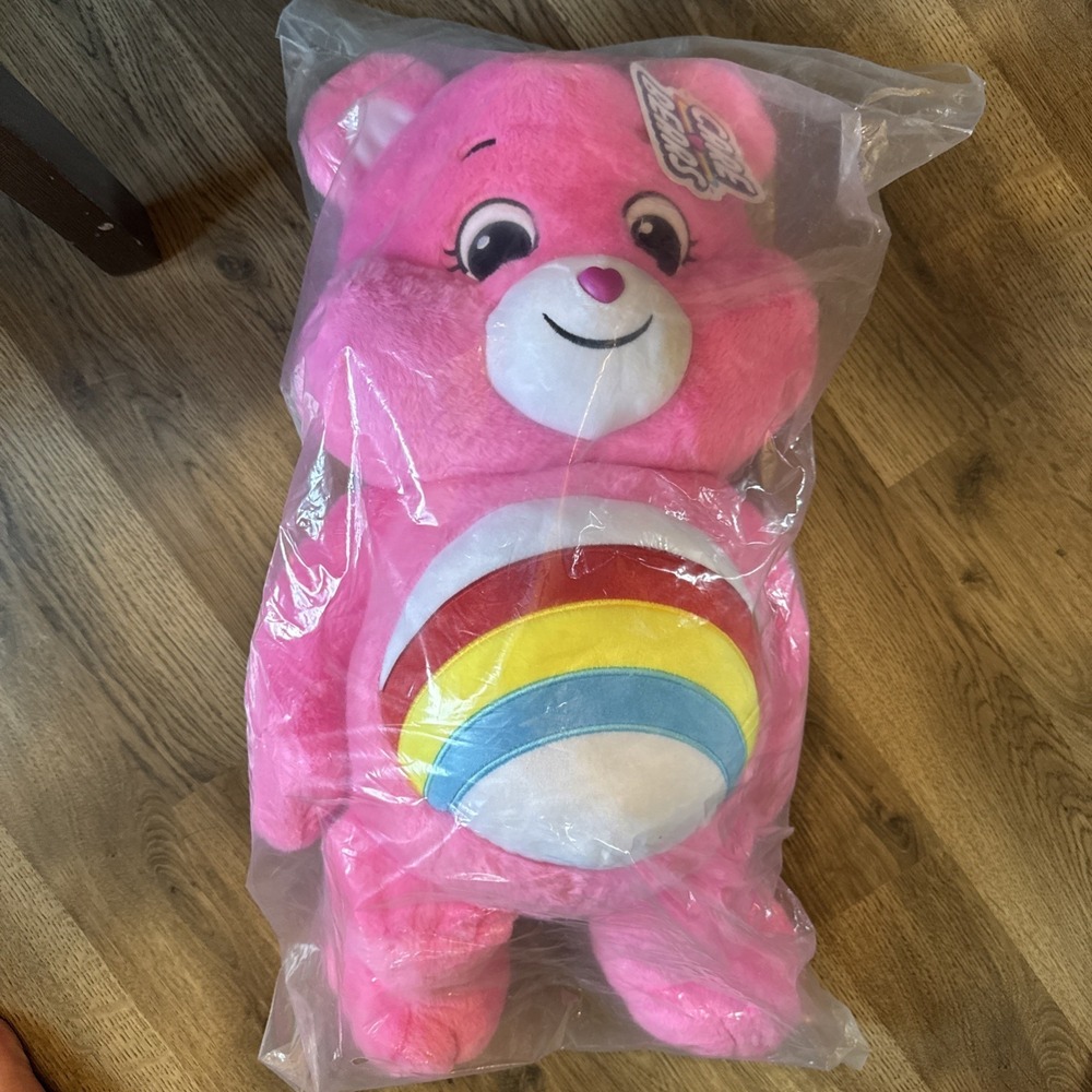 Care Bears Cheer Bear Here To Cheer 24" Jumbo Plush Toy New In Bag - Picture 8 of 8
